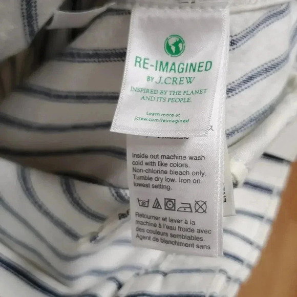 JCrew Slim wide-leg jean in stripe 31 - Picture 8 of 8